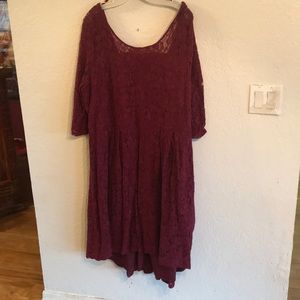 Maroon lace dress size 26 from lane Bryant